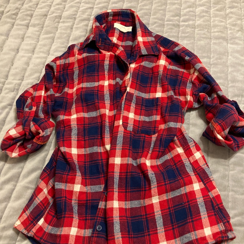 Plaid flannel type shirt
